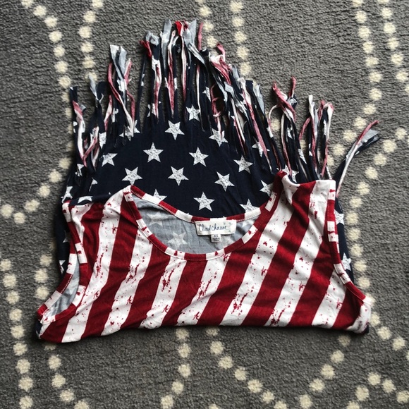 🇺🇸 America Flag Tassel Top! - Picture 3 of 4